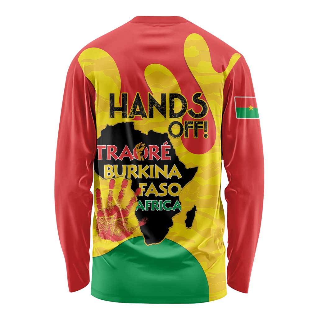 Hands Off Traore Burkina Faso Africa Long Sleeve Shirt