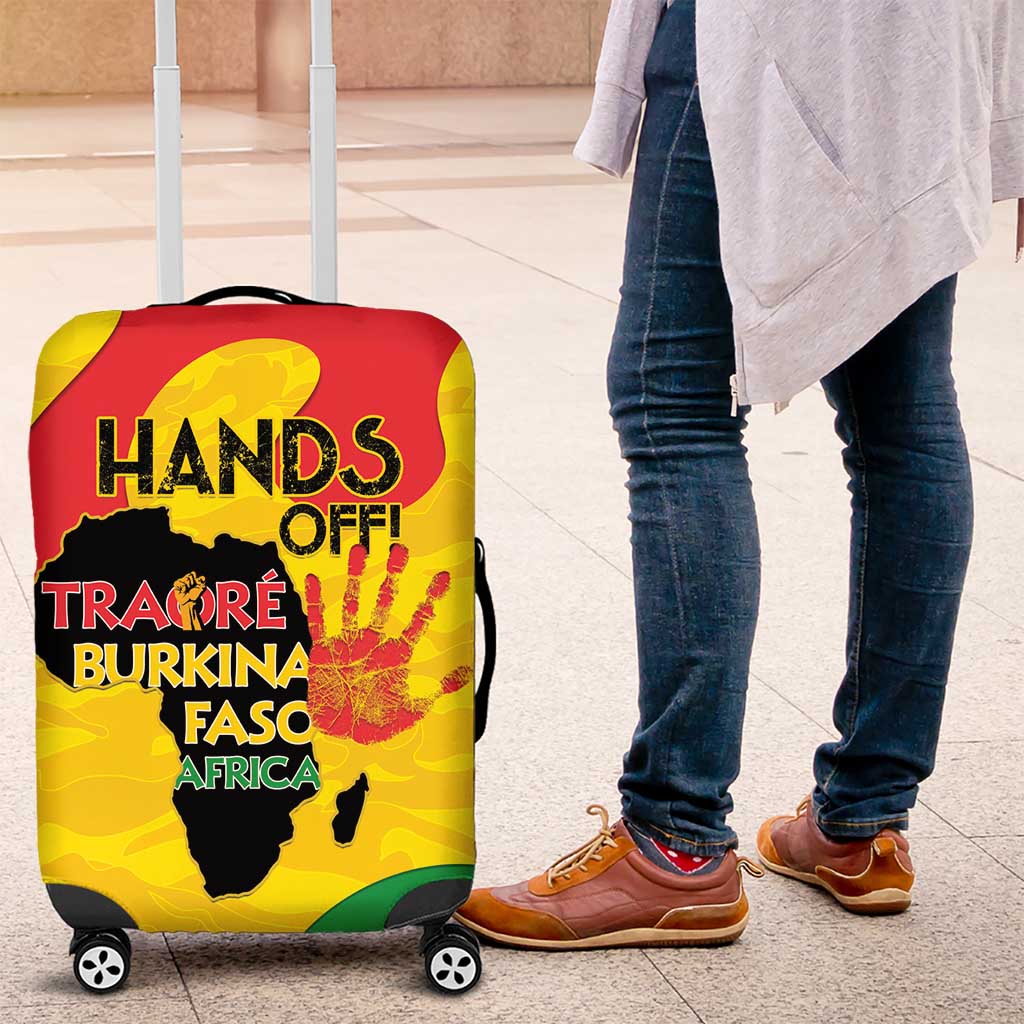 Hands Off Traore Burkina Faso Africa Luggage Cover