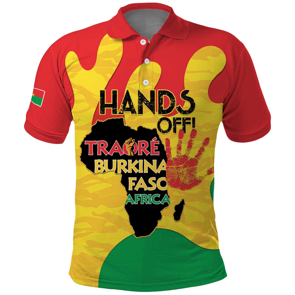Hands Off Traore Burkina Faso Africa Polo Shirt
