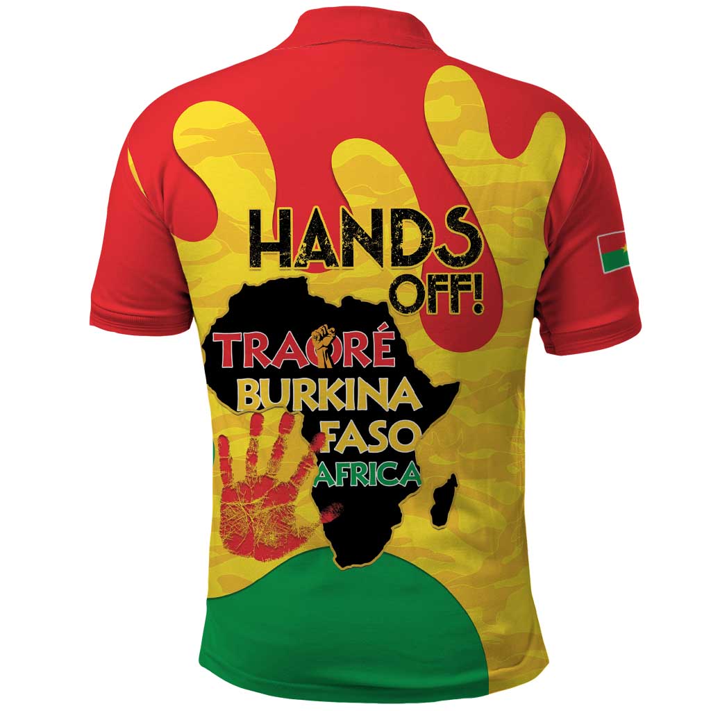 Hands Off Traore Burkina Faso Africa Polo Shirt