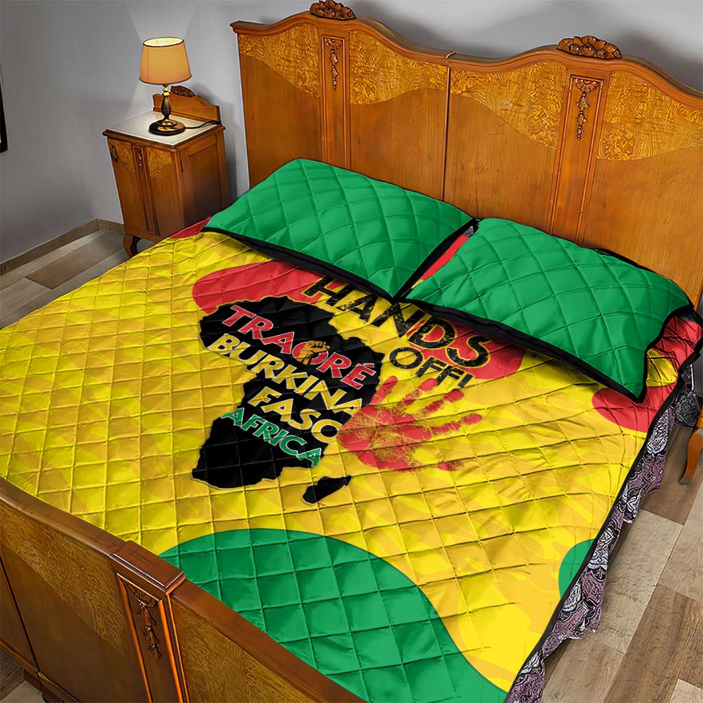 Hands Off Traore Burkina Faso Africa Quilt Bed Set