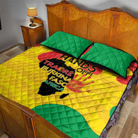 Hands Off Traore Burkina Faso Africa Quilt Bed Set