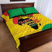 Hands Off Traore Burkina Faso Africa Quilt Bed Set