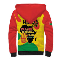Hands Off Traore Burkina Faso Africa Sherpa Hoodie