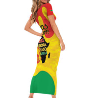 Hands Off Traore Burkina Faso Africa Short Sleeve Bodycon Dress