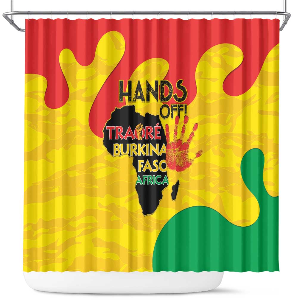 Hands Off Traore Burkina Faso Africa Shower Curtain