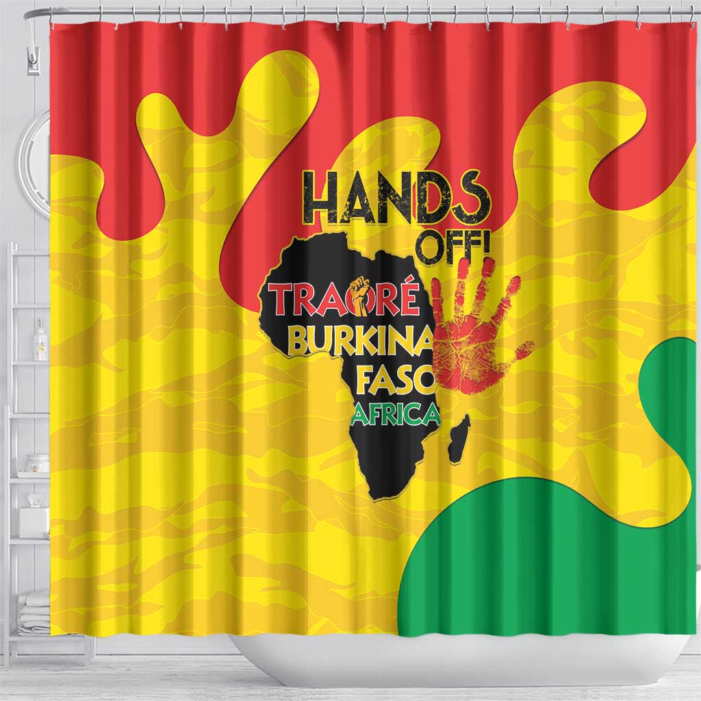 Hands Off Traore Burkina Faso Africa Shower Curtain