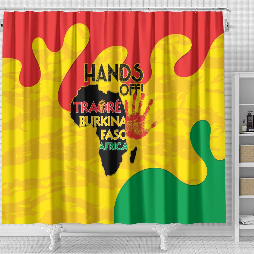 Hands Off Traore Burkina Faso Africa Shower Curtain