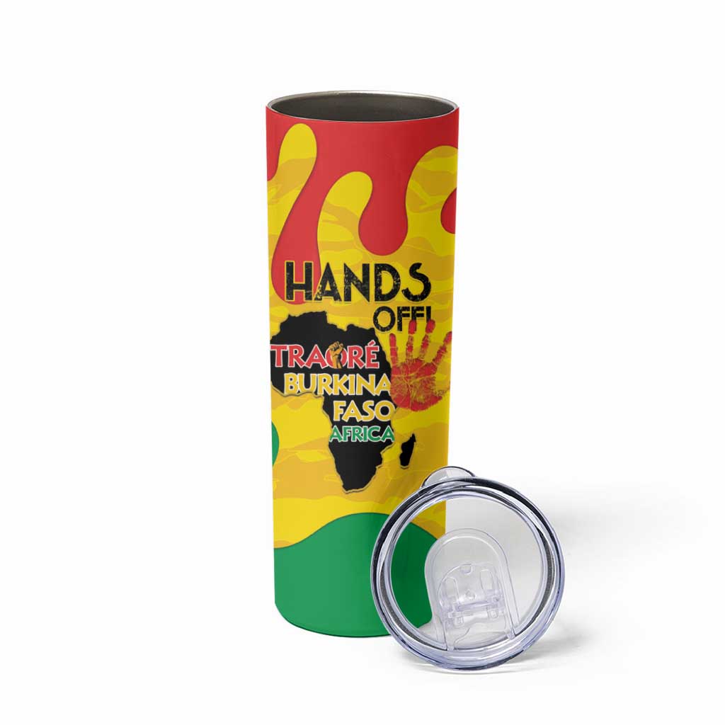 Hands Off Traore Burkina Faso Africa Skinny Tumbler