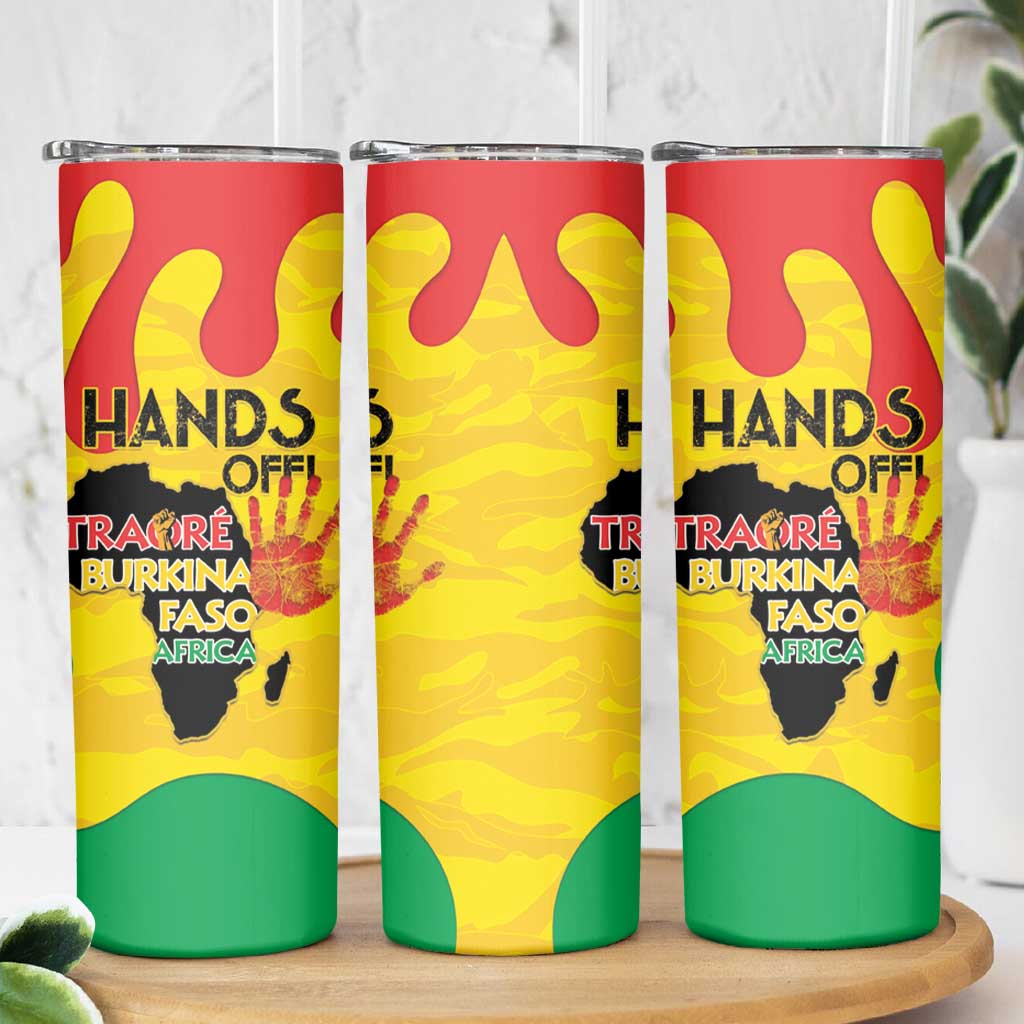 Hands Off Traore Burkina Faso Africa Skinny Tumbler