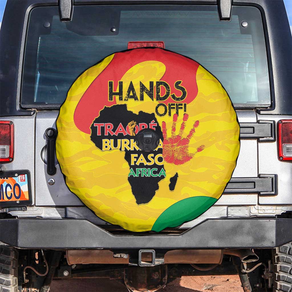 Hands Off Traore Burkina Faso Africa Spare Tire Cover