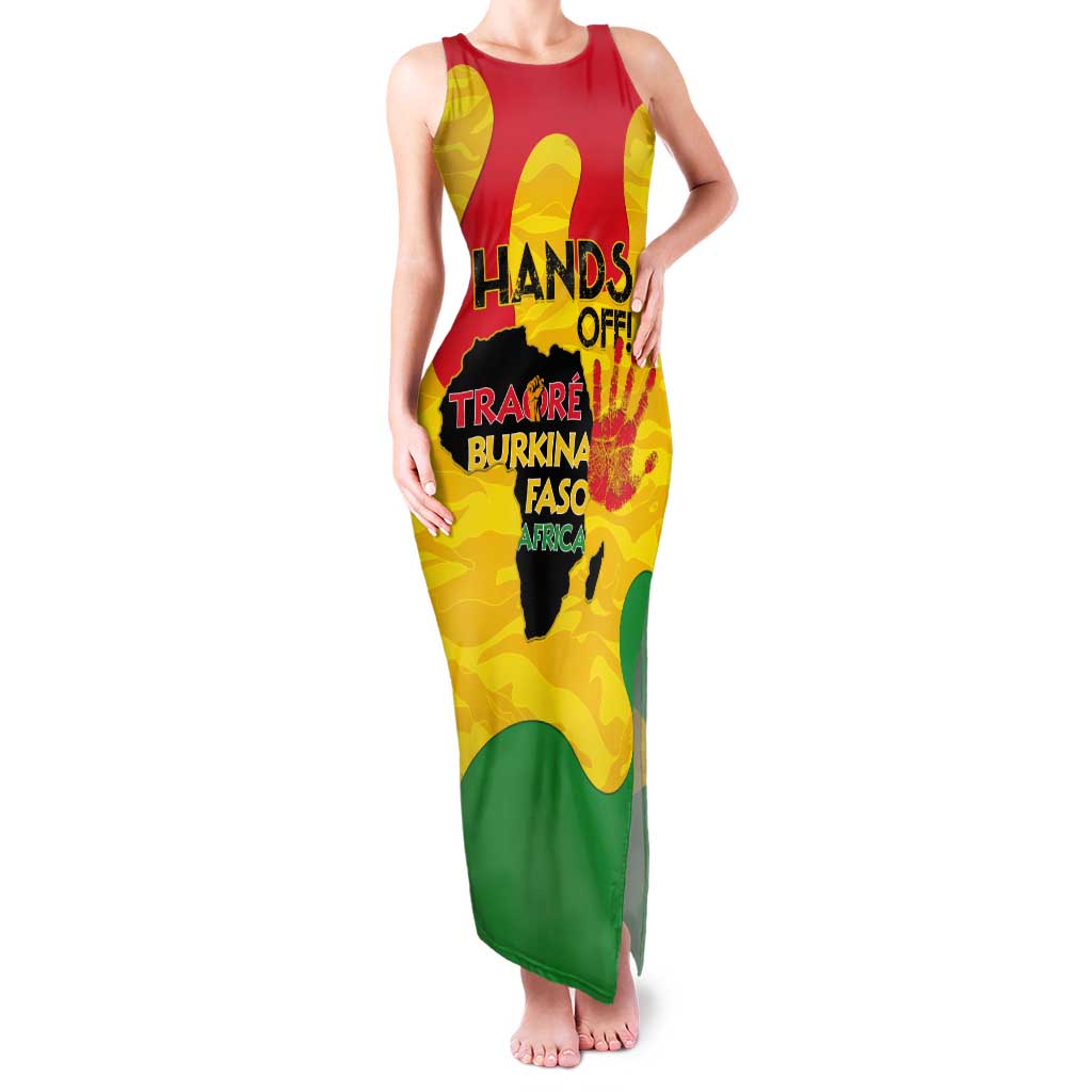 Hands Off Traore Burkina Faso Africa Tank Maxi Dress