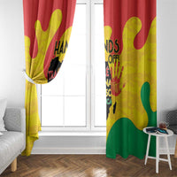 Hands Off Traore Burkina Faso Africa Window Curtain