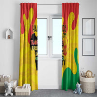Hands Off Traore Burkina Faso Africa Window Curtain