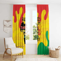 Hands Off Traore Burkina Faso Africa Window Curtain