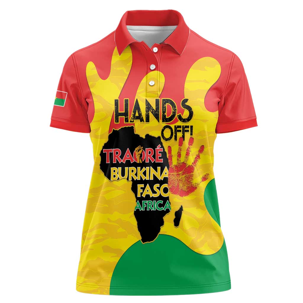 Hands Off Traore Burkina Faso Africa Women Polo Shirt