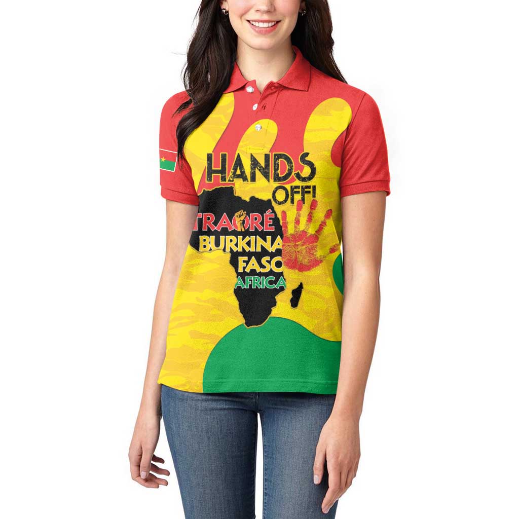 Hands Off Traore Burkina Faso Africa Women Polo Shirt