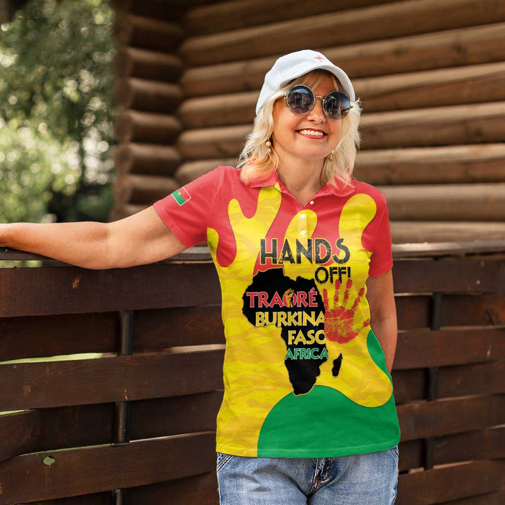 Hands Off Traore Burkina Faso Africa Women Polo Shirt