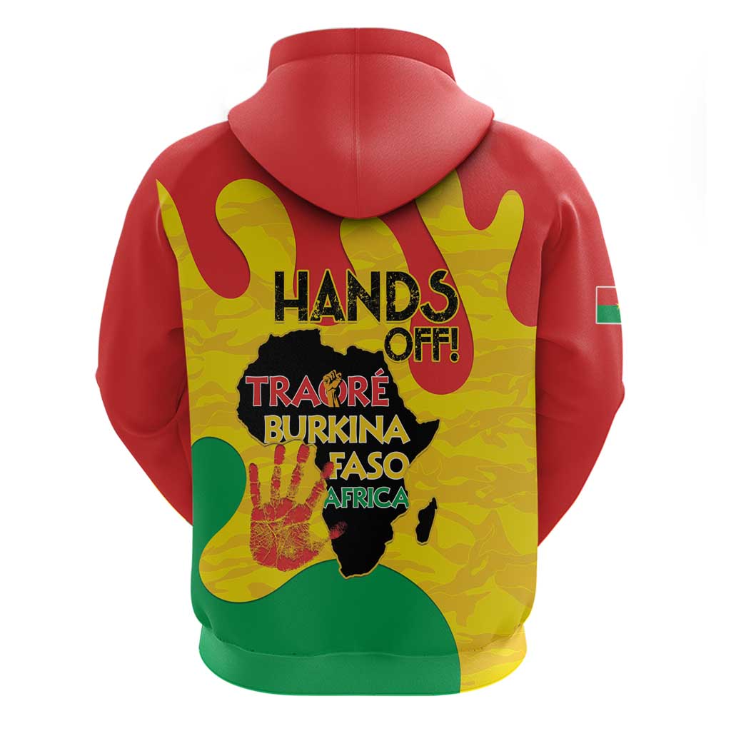 Hands Off Traore Burkina Faso Africa Zip Hoodie