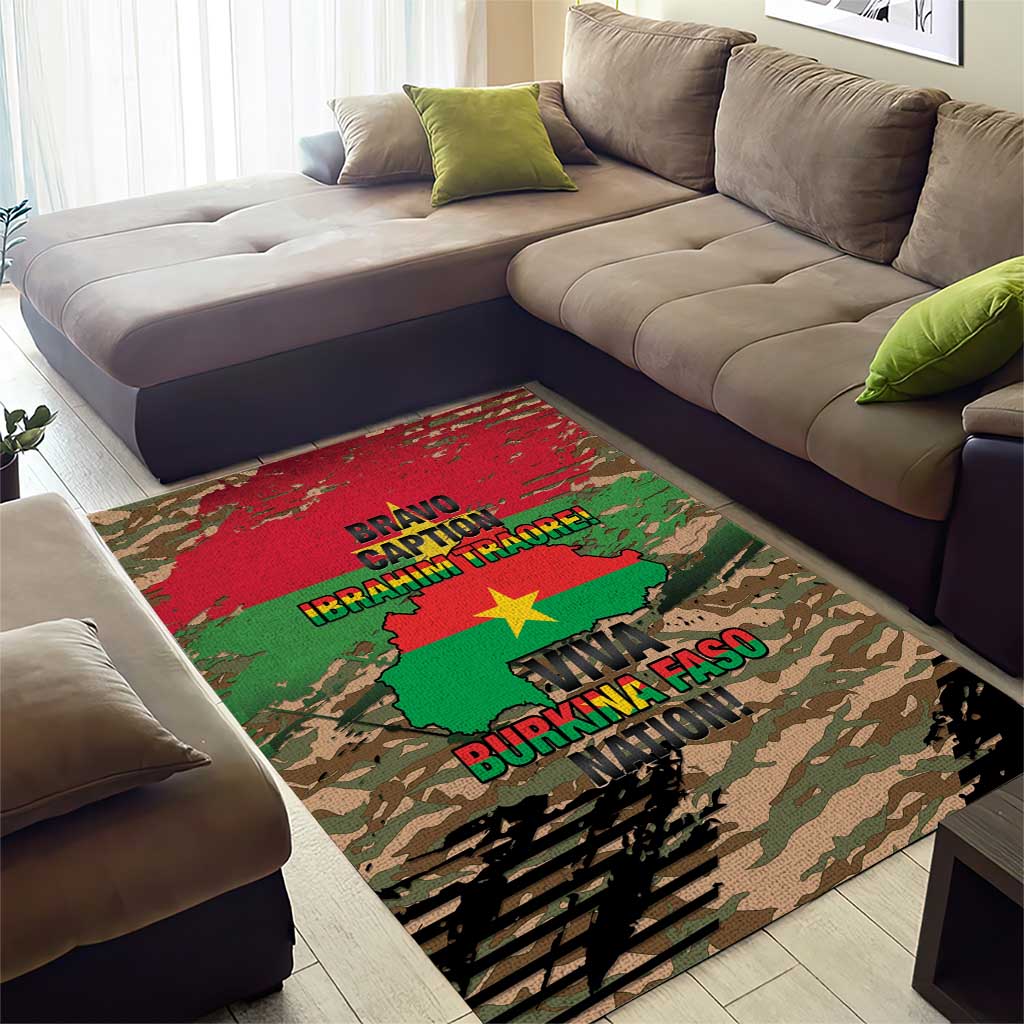 Burkina Faso Military Area Rug Bravo Caption Traore! Viva Burkina Faso Nation!