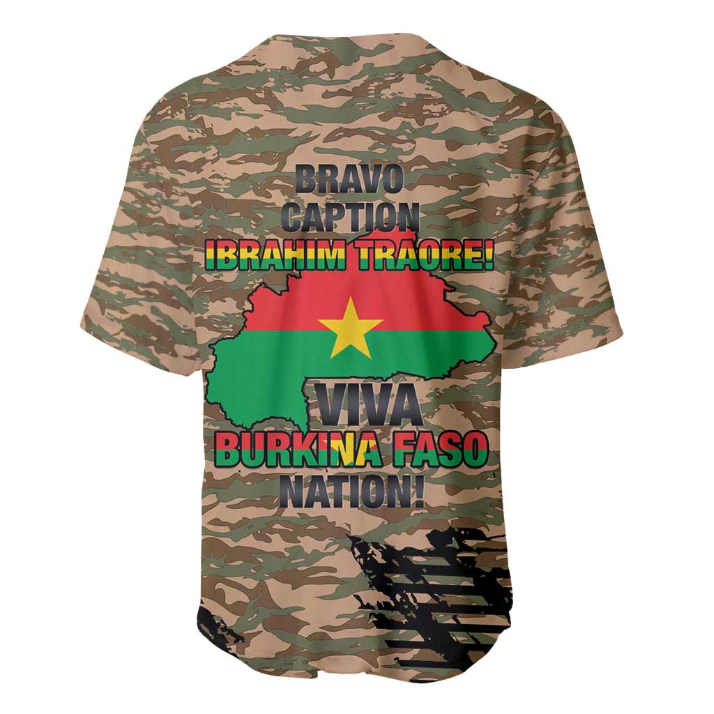 Burkina Faso Military Baseball Jersey Bravo Caption Traore! Viva Burkina Faso Nation!