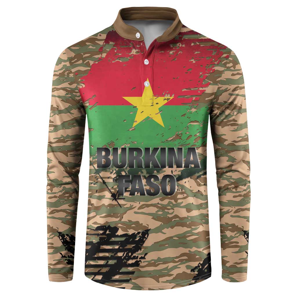 Burkina Faso Military Button Sweatshirt Bravo Caption Traore! Viva Burkina Faso Nation!
