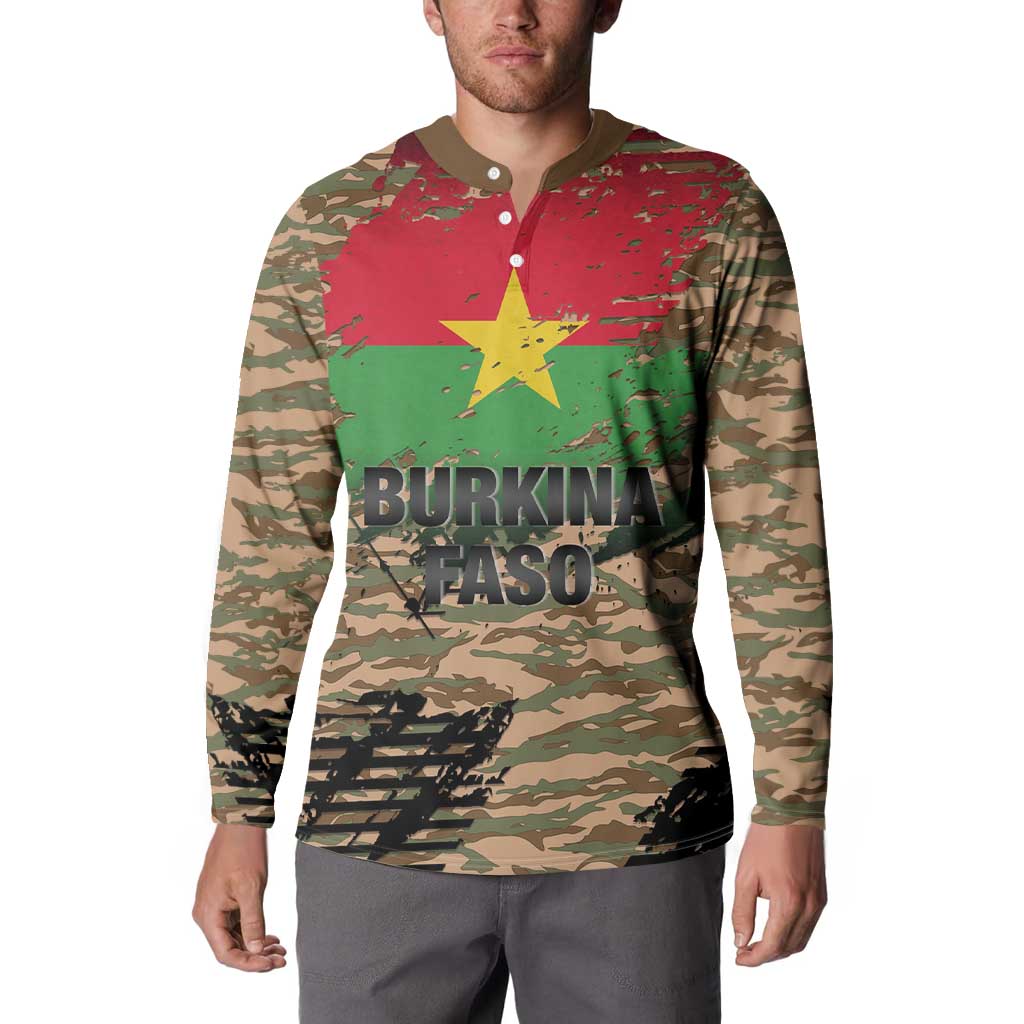 Burkina Faso Military Button Sweatshirt Bravo Caption Traore! Viva Burkina Faso Nation!