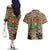 Burkina Faso Military Couples Matching Off The Shoulder Long Sleeve Dress and Hawaiian Shirt Bravo Caption Traore! Viva Burkina Faso Nation!