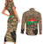 Burkina Faso Military Couples Matching Short Sleeve Bodycon Dress and Long Sleeve Button Shirt Bravo Caption Traore! Viva Burkina Faso Nation!
