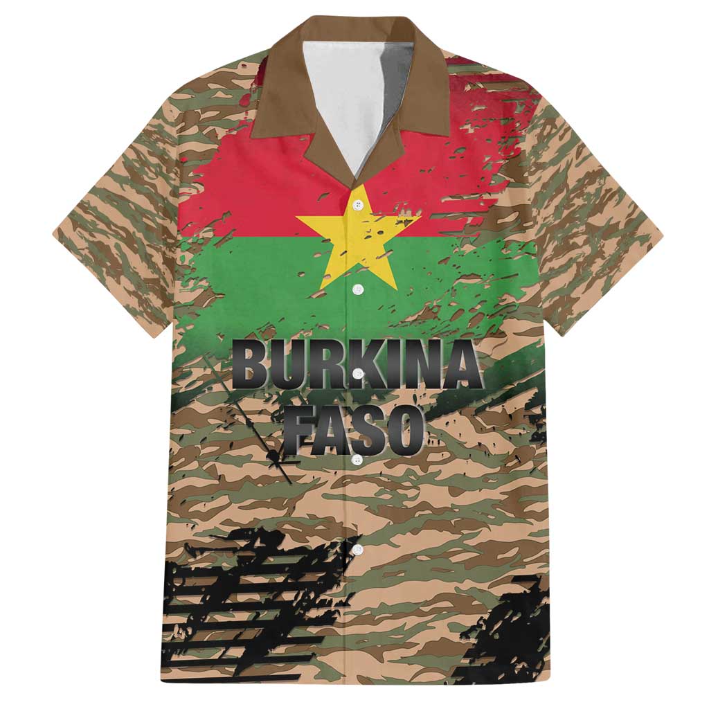 Burkina Faso Military Family Matching Off Shoulder Maxi Dress and Hawaiian Shirt Bravo Caption Traore! Viva Burkina Faso Nation!