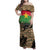 Burkina Faso Military Family Matching Off Shoulder Maxi Dress and Hawaiian Shirt Bravo Caption Traore! Viva Burkina Faso Nation!