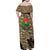 Burkina Faso Military Family Matching Off Shoulder Maxi Dress and Hawaiian Shirt Bravo Caption Traore! Viva Burkina Faso Nation!