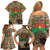 Burkina Faso Military Family Matching Off Shoulder Short Dress and Hawaiian Shirt Bravo Caption Traore! Viva Burkina Faso Nation!