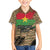 Burkina Faso Military Family Matching Off Shoulder Short Dress and Hawaiian Shirt Bravo Caption Traore! Viva Burkina Faso Nation!