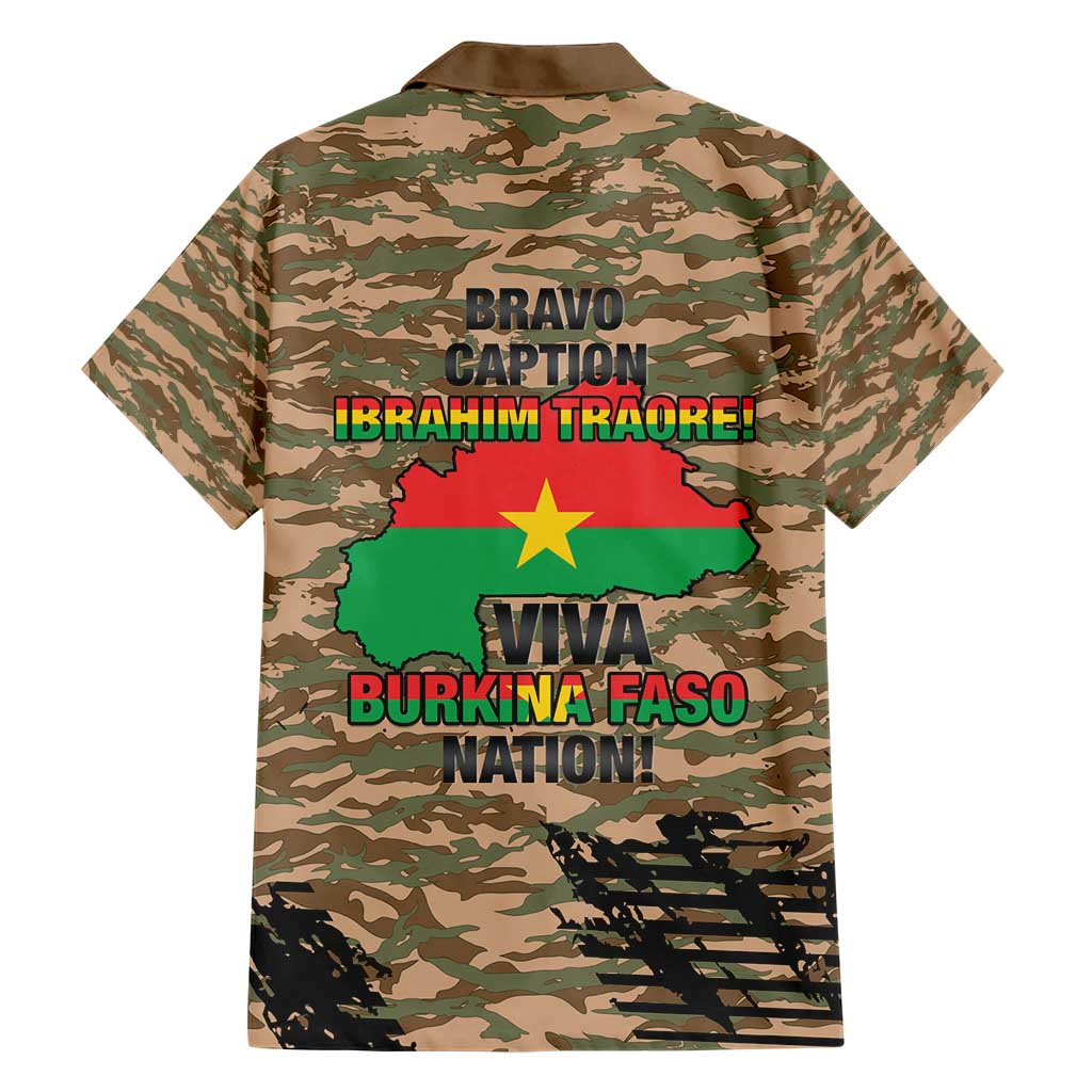 Burkina Faso Military Hawaiian Shirt Bravo Caption Traore! Viva Burkina Faso Nation!