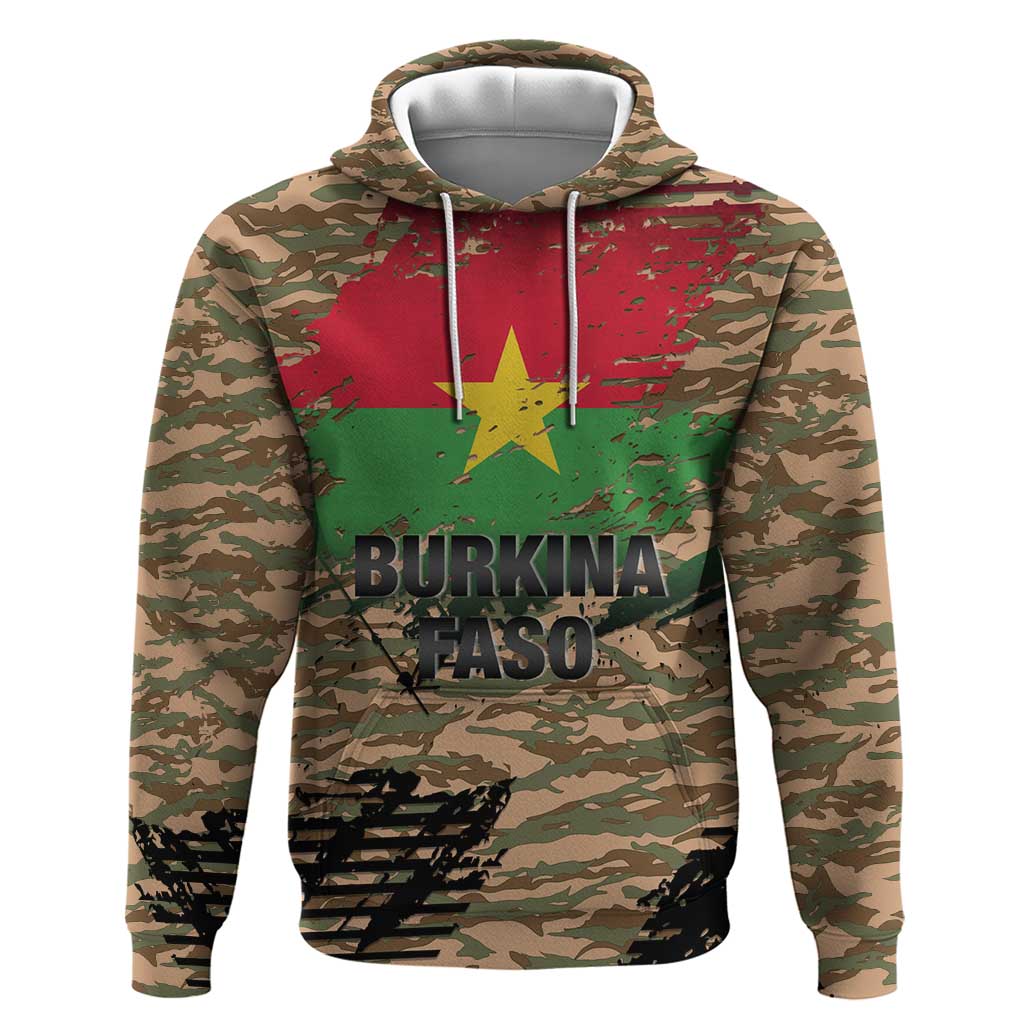 Burkina Faso Military Hoodie Bravo Caption Traore! Viva Burkina Faso Nation!