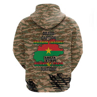 Burkina Faso Military Hoodie Bravo Caption Traore! Viva Burkina Faso Nation!