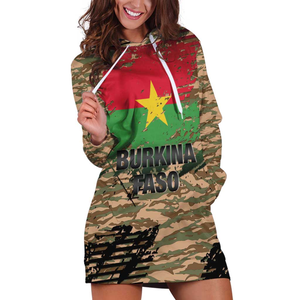 Burkina Faso Military Hoodie Dress Bravo Caption Traore! Viva Burkina Faso Nation!