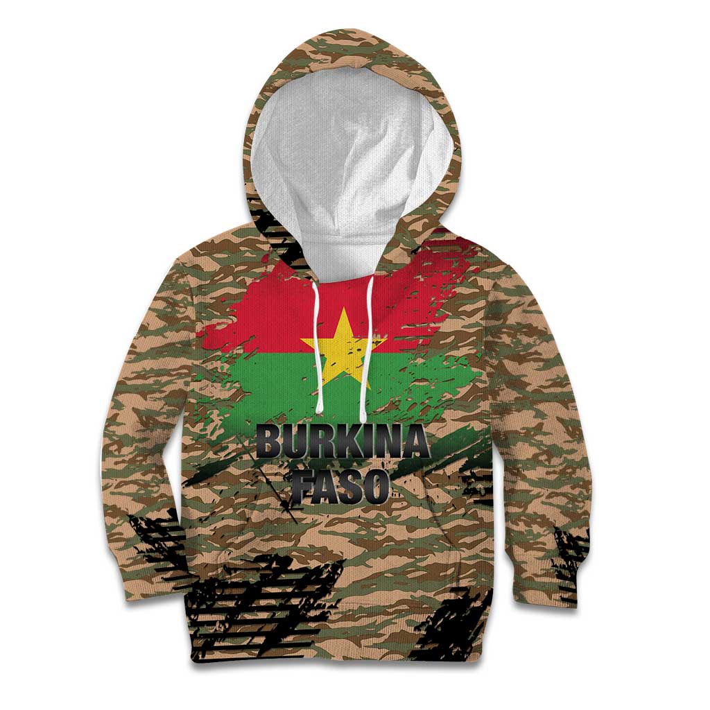 Burkina Faso Military Kid Hoodie Bravo Caption Traore! Viva Burkina Faso Nation!
