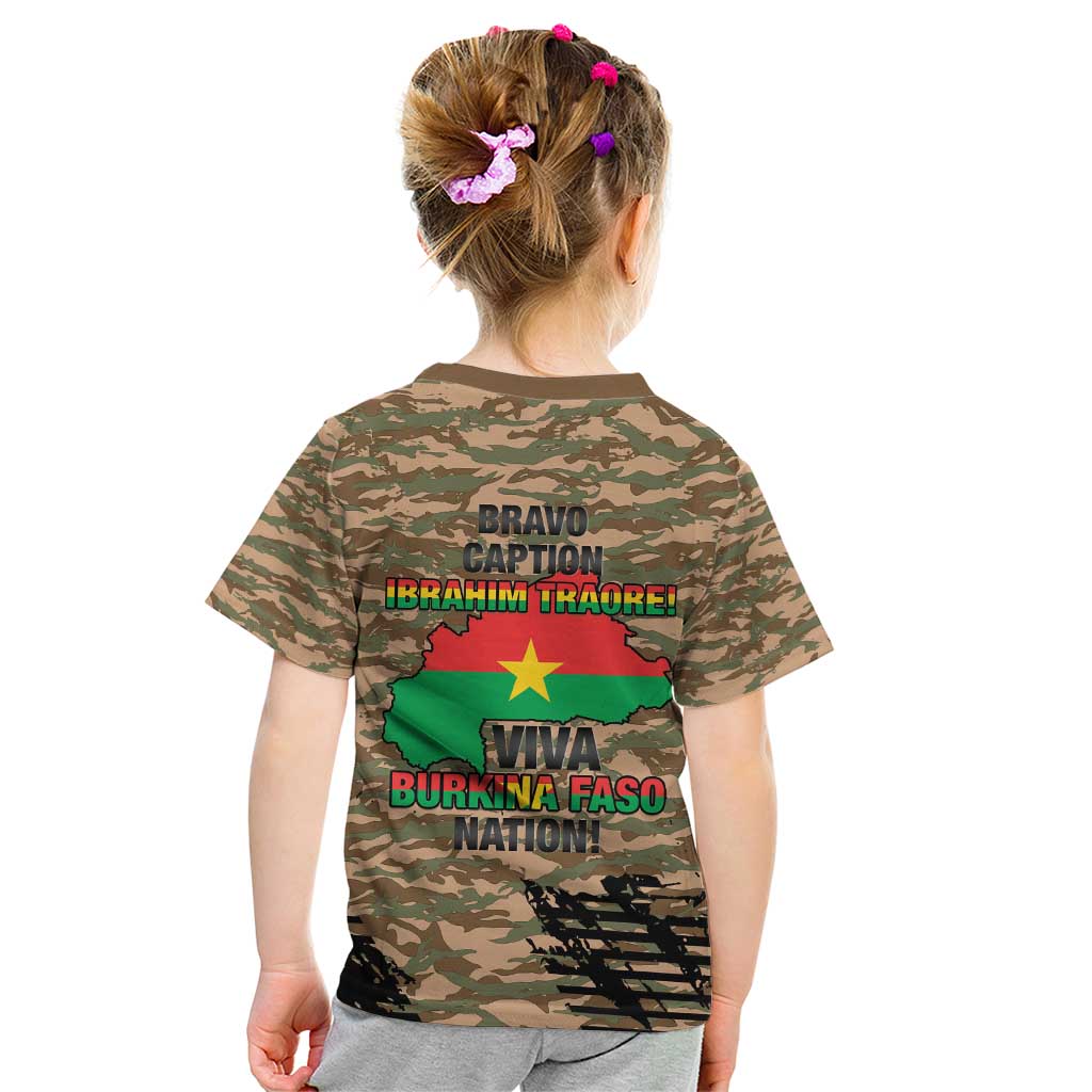 Burkina Faso Military Kid T Shirt Bravo Caption Traore! Viva Burkina Faso Nation!