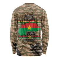 Burkina Faso Military Long Sleeve Shirt Bravo Caption Traore! Viva Burkina Faso Nation!