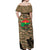 Burkina Faso Military Off Shoulder Maxi Dress Bravo Caption Traore! Viva Burkina Faso Nation!