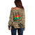 Burkina Faso Military Off Shoulder Sweater Bravo Caption Traore! Viva Burkina Faso Nation!