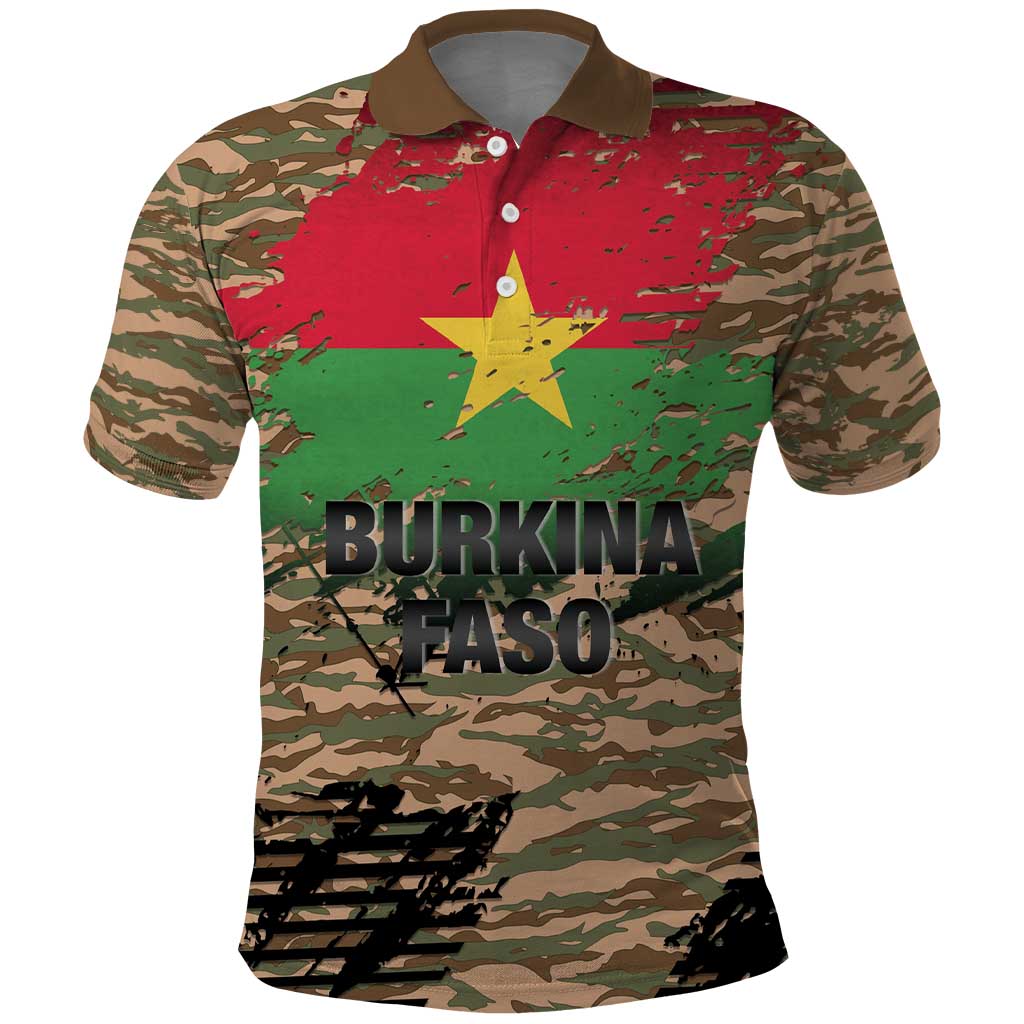Burkina Faso Military Polo Shirt Bravo Caption Traore! Viva Burkina Faso Nation!