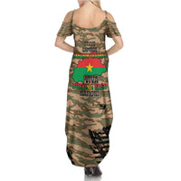 Burkina Faso Military Summer Maxi Dress Bravo Caption Traore! Viva Burkina Faso Nation!