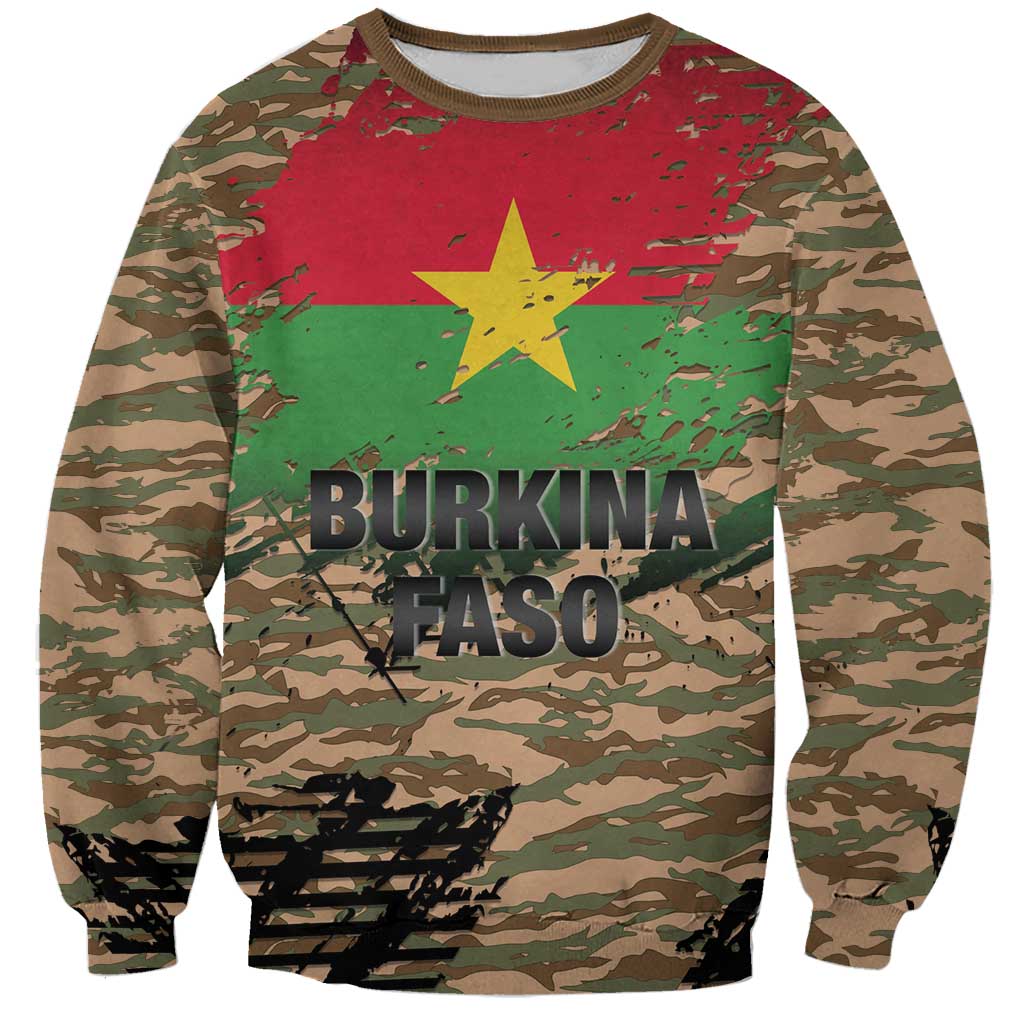 Burkina Faso Military Sweatshirt Bravo Caption Traore! Viva Burkina Faso Nation!