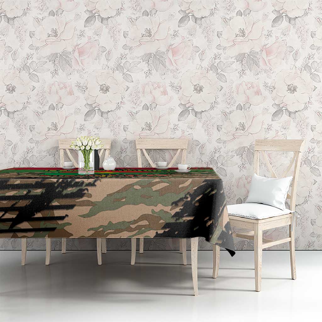 Burkina Faso Military Tablecloth Bravo Caption Traore! Viva Burkina Faso Nation!