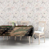 Burkina Faso Military Tablecloth Bravo Caption Traore! Viva Burkina Faso Nation!