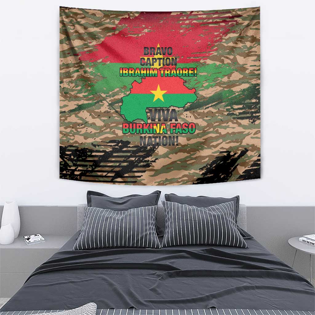 Burkina Faso Military Tapestry Bravo Caption Traore! Viva Burkina Faso Nation!