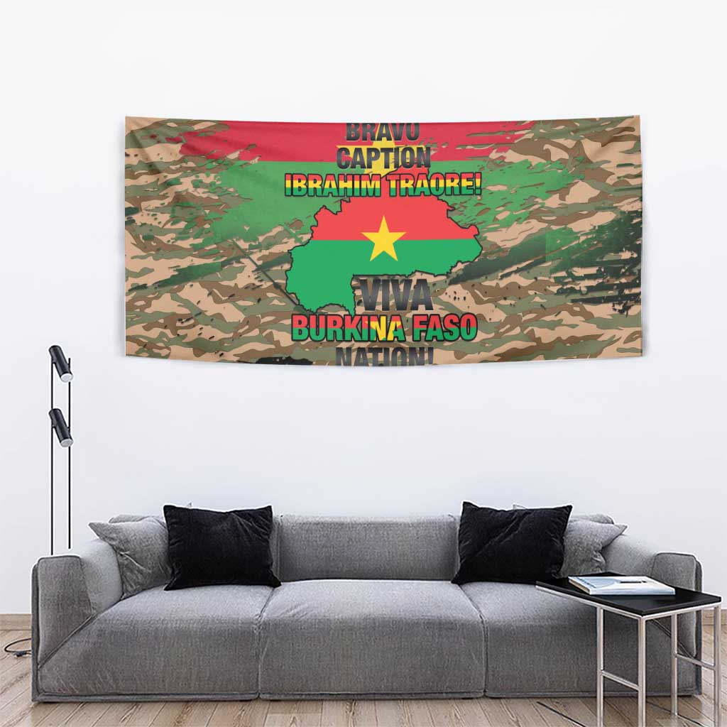 Burkina Faso Military Tapestry Bravo Caption Traore! Viva Burkina Faso Nation!
